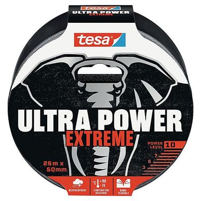 Reparaturband Tesa 56623 Ultra Power Extreme, 25 m x 50 mm, schwarz