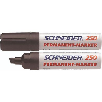 Permanentmarker Schneider Maxx 250, Keilspitze, Strichstärke: 2 + 7mm, schwarz