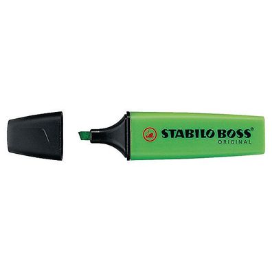 Textmarker Stabilo Boss Original 70/33, Strichstärke: 2-5mm, nachfüllbar, grün