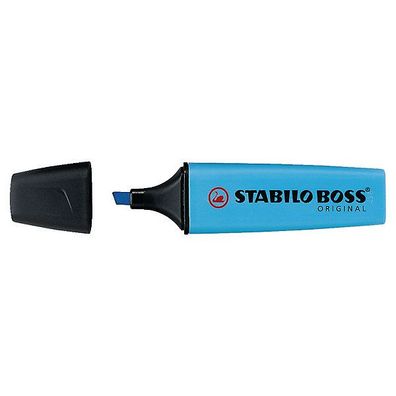 Textmarker Stabilo Boss Original 70/31, Strichstärke: 2-5mm, nachfüllbar, blau