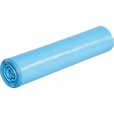 Müllsack stark, LDPE, 0,04 mm, 120 l, 700 x 1.100 mm, blau, 25 Stück
