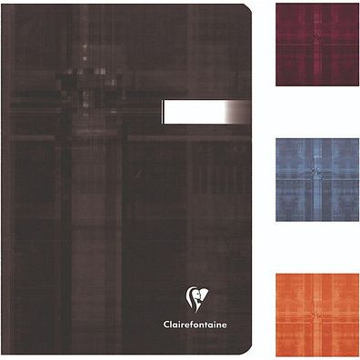 Clairefontaine Geschäftsbuch 9542C, DIN A5, kariert, 96 Blatt, 90 g/ m², sortiert