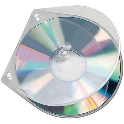 CD/ DVD-Abhefthülle Veloflex 4365000, für 1 CD/ DVD, transparent, 10 Stück