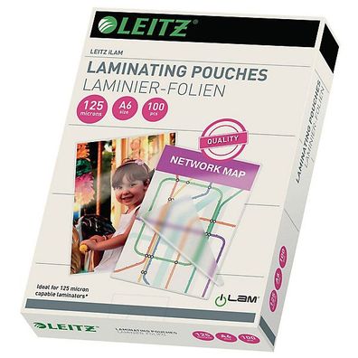 Leitz 33806 Laminiertaschen 125Mi, A6, 100 Stéck