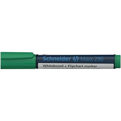 Boardmarker Schneider Maxx 290, Rundspitze, Strichstärke: 2-3mm, grén