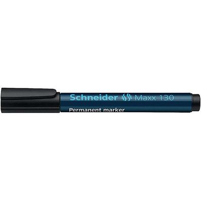 Permanentmarker Schneider Maxx 130, Rundspitze, Strichstärke: 1-3mm, schwarz