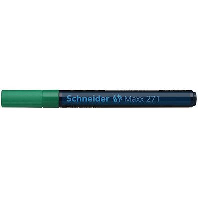 Lackmarker Schneider Maxx 271, Rundspitze, Strichstärke: 1-2mm, grün