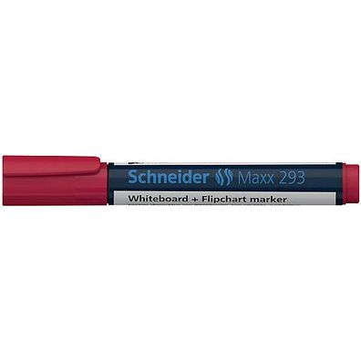 Boardmarker Schneider Maxx 293, Keilspitze, Strichstärke: 2 + 5mm, rot