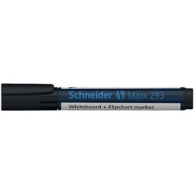 Boardmarker Schneider Maxx 293, Keilspitze, Strichstärke: 2 + 5mm, schwarz