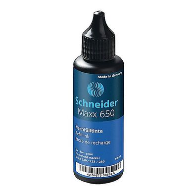 Nachfélltinte Schneider Maxx 650, fér Permanentm. 230/233/280, 50ml, blau