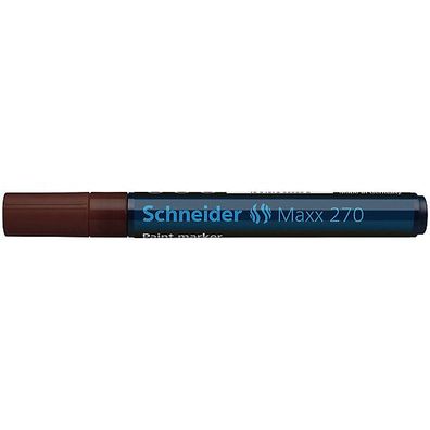 Lackmarker Schneider Maxx 270, Rundspitze, Strichstärke: 1-3mm, braun
