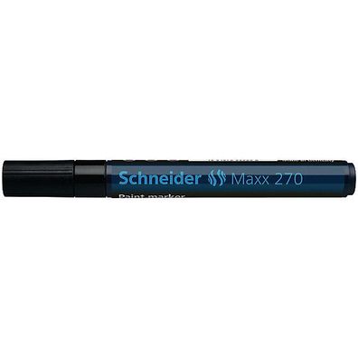 Lackmarker Schneider Maxx 270, Rundspitze, Strichstärke: 1-3mm, schwarz