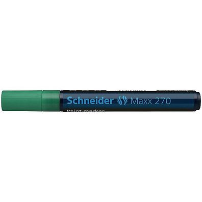 Lackmarker Schneider Maxx 270, Rundspitze, Strichstärke: 1-3mm, grün