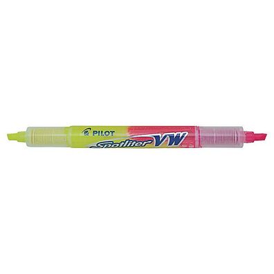 Textmarker Pilot 4137709 Twin Spotliter Begreen Liquid Ink gelb und rosa