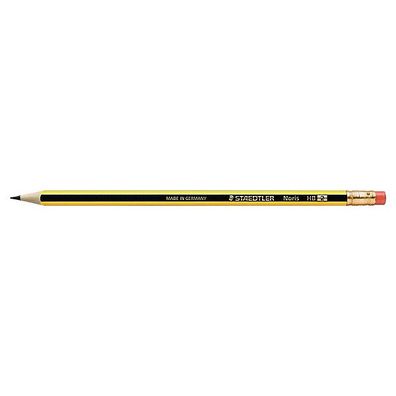 Bleistift Staedtler 122 Noris, Härtegrad: HB, gelb-swz lackierter Schaft, 12St