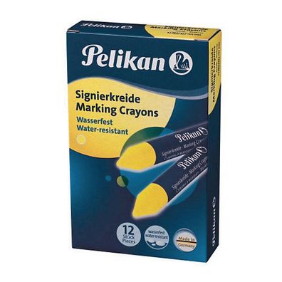 Signierkreide Pelikan 762, gelb, 12 Stück
