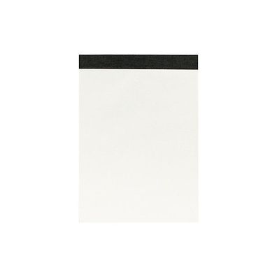 Briefblock A6, blanko, ungelocht, ohne Deckblatt, 50 Blatt