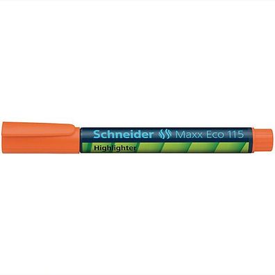 Textmarker Schneider Maxx 115, Strichstärke: 1 + 5mm, nachfüllbar, orange
