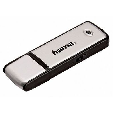 USB-Stick Hama 90894 Fancy, Speicherkapazität: 16GB, silber/ schwarz
