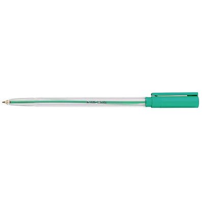Kugelschreiber Micron Pen Einweg Kappe Strichstärke 0.7mm grün