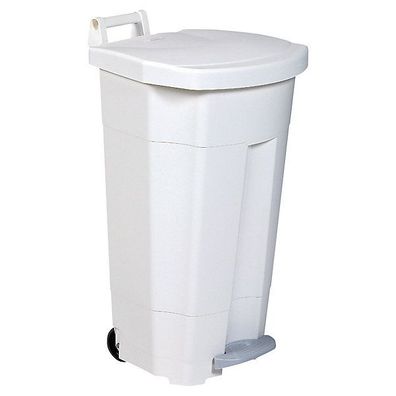 Müllcontainer Rossignol 25670, mit 2 Rädern, Inhalt: 90 Liter, weiß