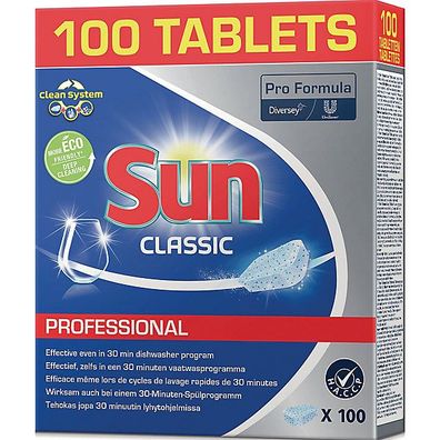 Spülmaschinentabs Sun Professional 2 Phasen, 100 Tabs