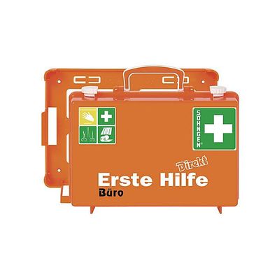 Erste-Hilfe-Koffer Söhngen Béro, mit Féllung, nach DIN 13157, orange