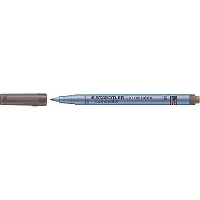 Staedtler OH-Stift Lumocolorcorrectable 305 F-9, 0,6 mm, Schreibfarbe: schwarz