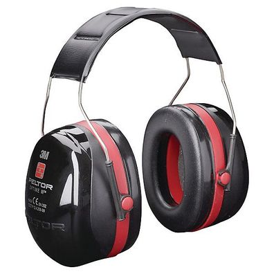 Gehörschutz 3M H540A, Optime III, 35dB, schwarz/ rot