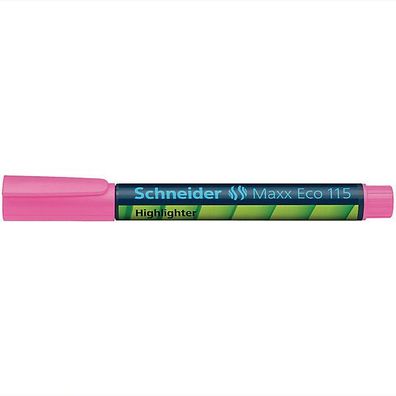 Textmarker Schneider Maxx 115, Strichstärke: 1 + 5mm, nachfüllbar, rosa