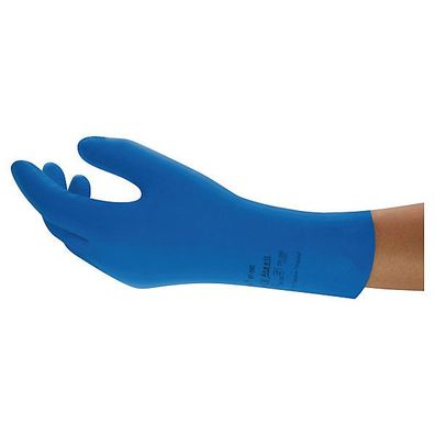 Chemikalienschutzhandschuhe Universal 87-195, Natural Rubber, Gr. 8,5-9, bl, 1 P