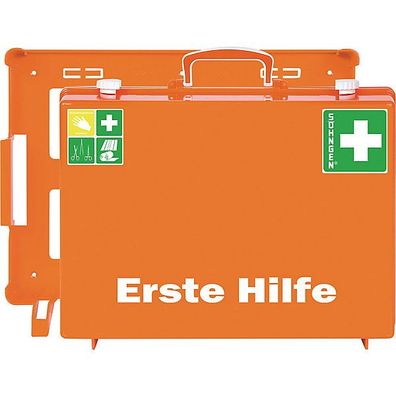 Erste-Hilfe-Koffer Söhngen, mit Féllung, nach DIN 13169, orange