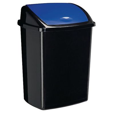 Mülleimer Rossignol 2919470141, Fassungsvermögen: 50 Liter, schwarz/ blau