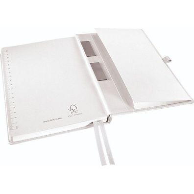 LEITZ STYLE Notebook HARD COVER A5 Squared 5X5 WHITE