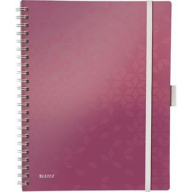 LEITZ WOW BE MOBILE Notebook PP COVER A4 Squared 5X5 PURPLE