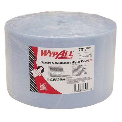 Papierwischtücher Wyp All 7317, L20, 2-lagig, 1 Rolle, blau, 1000 Blatt