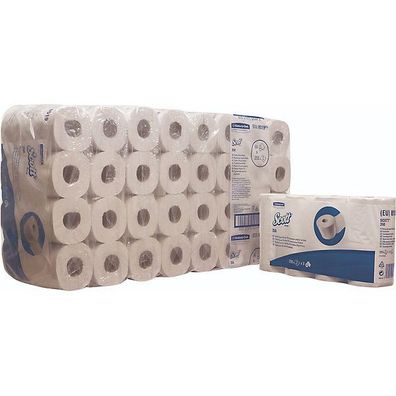 Toilettenpapier Scott 8519, Tissue, 2lagig, Rolle, 350 Blatt, hochweiß