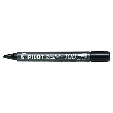 Permanentmarker Pilot SCA-100-B, Rundspitze, Strichstärke: 1mm, schwarz