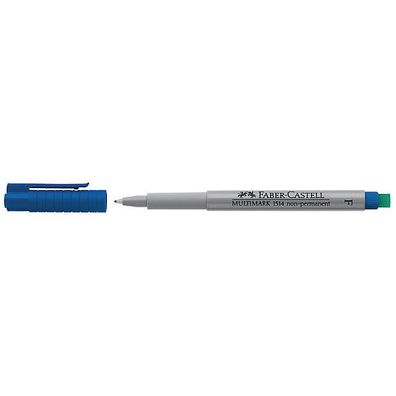 OHP-Stift Faber-Castell 151451 Multimark F, wasserlöslich, 0,6mm, blau