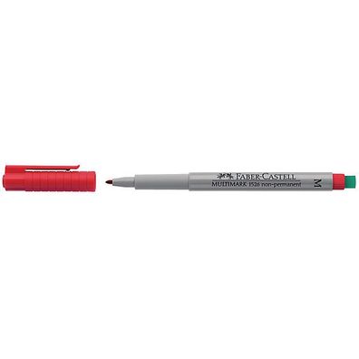 OHP-Stift Faber-Castell 152621 Multimark M, wasserlöslich, 1mm, rot