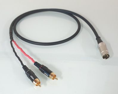 Mogami "No Compromise" / HighEnd Adapterkabel / 2x RCA auf 1x DIN-Stecker