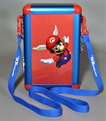 Nintendo DS Case Koffer Aluminium Metall MARIO Bros. mit Gurt