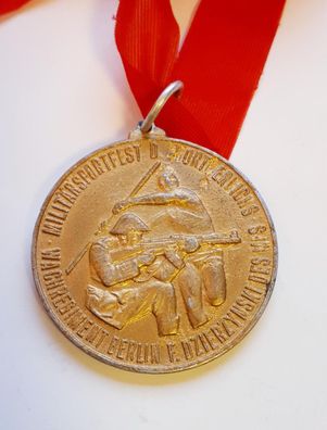 DDR MfS Medaille Militärsportfest des Sportbereich Wachregiment Berlin 1969