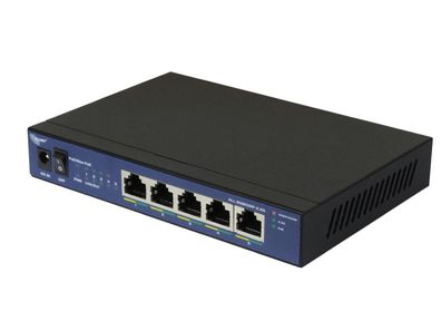 ALLNET Switch unmanaged 5 Port 2.5GBit / 5x PoE / 1x LAN | Lüfterlos / "ALL-SG8005...