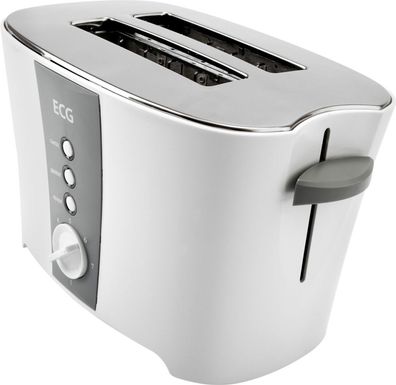ECG ST 818 Toaster 2 Scheiben 800 W Grau, Edelstahl