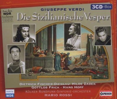 Giuseppe Verdi (1813-1901): I Vespri Siciliani (in dt. Spr.) - Capriccio - (CD / Tit
