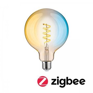 Paulmann 29161 Filament 230V Smart Home Zigbee LED Globe G125 E27 600lm Tunable Whit