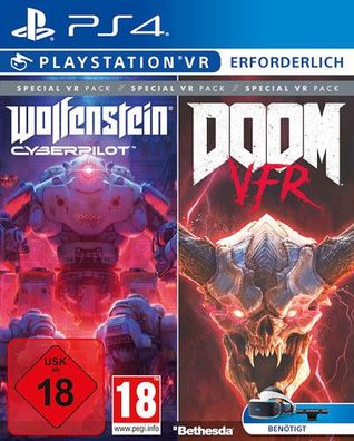 VR Bethestda VR Pack PS-4 Doom VFR/ Wolfenstein Cyberpilot - Bethesda - (SONY® ...