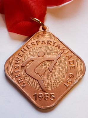 DDR Medaille GST Kreiswehrspartakiade 1985