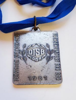 DDR Medaille Präsidium für Hoch- und Fachschulsport der DDR 1981
